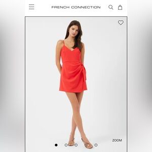 Whisper V Neck Bow Envelope Dress